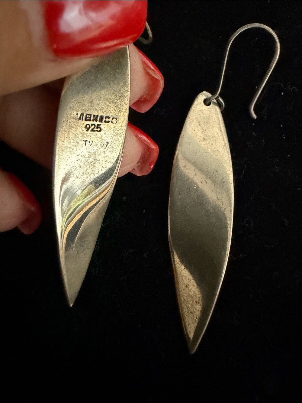 TAXCO Sterling silver dangle earrings